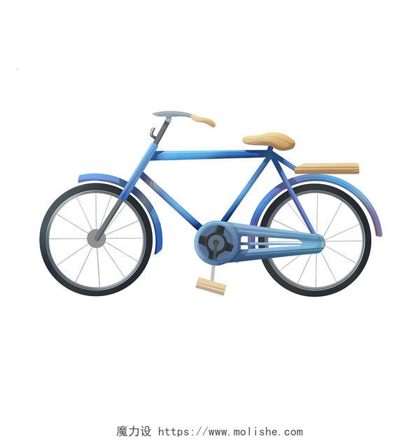手绘自行车原创素材自行车骑自行车